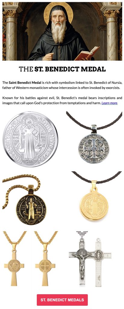 St. Benedict Medals